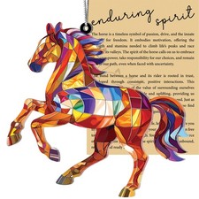 Horse Gifts for Women, Acrylic Horses Suncatcher Ornament, Friendship Gifts f...