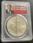 2017 1 oz Silver American Eagle $1 Trump Label PCGS MS69