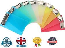 10 x A5 Quality Acrylic Random Color Clipboard With Hanging Hole Office School