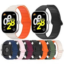 Magnetic Silicone Watch Strap for Xiaomi Bracelet 9 pro/8 pro/Redmi Watch 4 Band