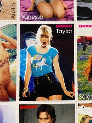 2013 Bravo Magazine Taylor Swift Featured Sticker Sheet Hand Cut (Germany) (Musi