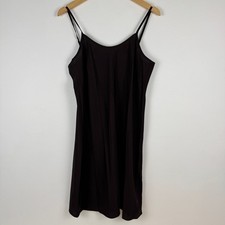 Nanette Lepore Brown Spaghetti Strap A-Line Knee Length Slip Dress Women 10