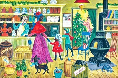 Christmas Shopping (50 Piece MINI Christmas Wooden Puzzle)