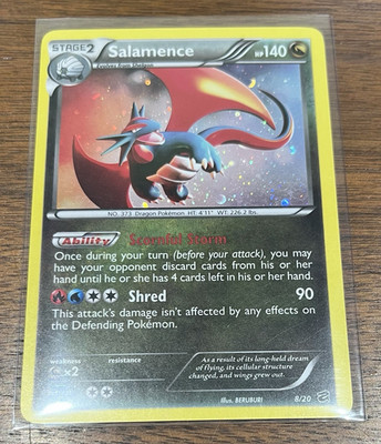 Pokemon TCG Salamence 8/20 Dragon Vault Holo Rare Stage 2 HP 140 English