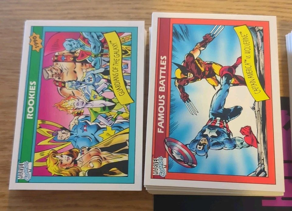 1990 Marvel Universe Serie Uno Tarjetas Coleccionables JUEGO BASE COMPLETO #1-162 Impel Foto 3 de 4