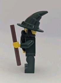 LEGO Castle Kingdoms Dark Green Wizard Minifigure cas435 7955
