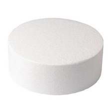 Neu Culpitt Styropor Kuchen Attrappe 10" Runde Gerade Kante 3" Tiefschaum Modell