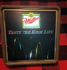 USA Made Excellent Vintage Miller Beer Bouncing Ball Motion Lighted Sign