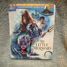 Disney The Little Mermaid 4k Ultra HD + Blu-Ray + Digital Limited Edition W/ Pin