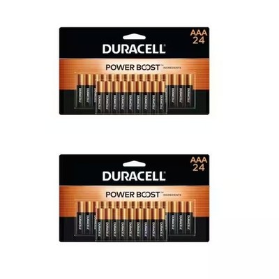 48 Pack Duracell Coppertop Power Boost Double A Batteries For Household Devices