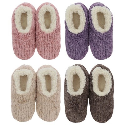 Snoozies Teddybär Fell Damen Hausschuhe Sherpa Futter mehrere Farben