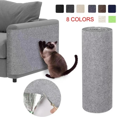 #ad Trimmable Cat Scratching Mat Self Adhesive Furniture Protector Carpet Pad Sofa $28.99