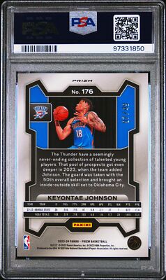 49.じょんそん出品 2023 PANINI PRIZM BLUE CHOICE #176 KEYONTAE JOHNSON 7/49 PSA 9 | eBay