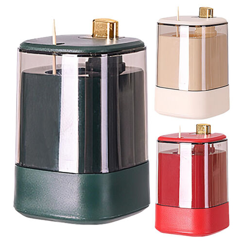 Toothpick Holder Dispenser Pop Up Automatic Toothpick Box Toothpick Dispenser