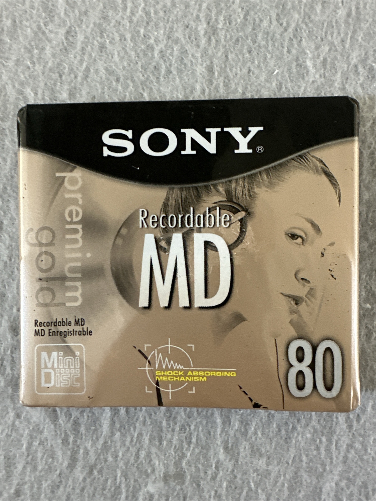 Sony MD80 Mini Disc Recordable MDW80PL Premium Gold Set Of 4 New Sealed