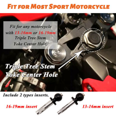 Phone Holder In Fork Stem Mount Bracket Motorcycle Navigation Bracket For Suzuki GSXR GSX-R 600 750 1000 Kawasaki NINJA 400 250 - Foto 10