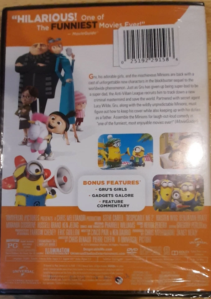 Despicable Me 2 (DVD, 2013), Brand New Sealed, Free S&H. - Image 2 of 2