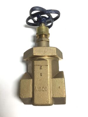 Nibco 2 in T-176-SS 039923621559  - Gate Valve - Bronze, Non-rising Stem, Sta...