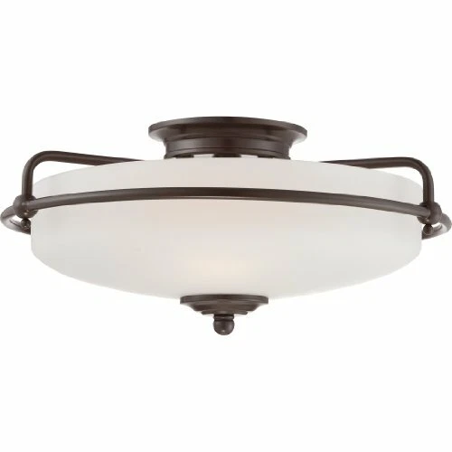Quoizel GF1617PN Contemporary Griffin Flush Mount, Large, Brown - Picture 1 of 7