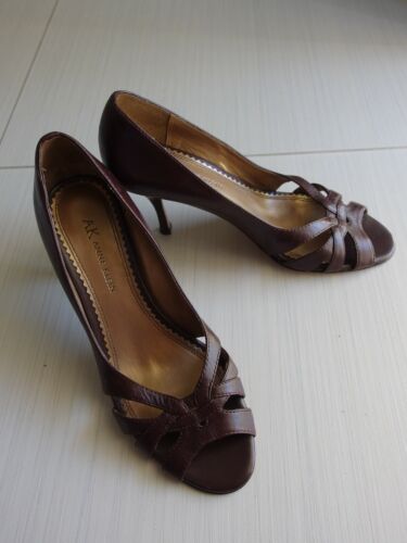 AS NEW ANNE KLEIN LEATHER HIGH HEEL SIZE 6 - Picture 1 of 3