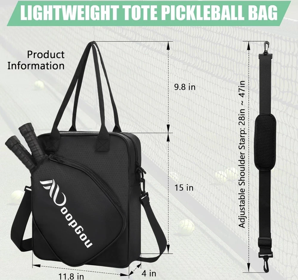 pickleball bag backpack Adjustable Strap Black pickleball bag backpack Adjustable Strap Black