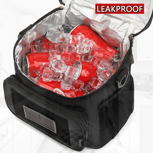 Tactical Lunch Bag Large Insulated Lunch Box Cooler Tote for Men, Women with ... - Picture 3 of 8