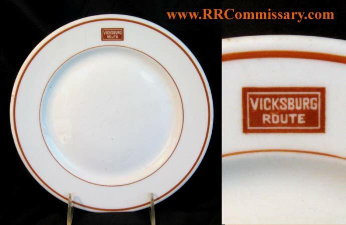 Vicksburg Route 9" dinner plate