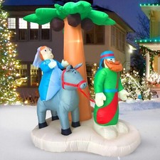 XL Outdoor Christmas Decorations Inflatable Nativity Journey to Bethlehem