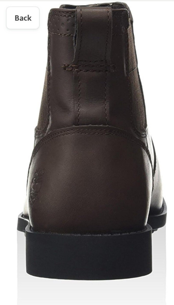 timberland mens waterproof Chelsea dark brown boots ortholite fitchburg
