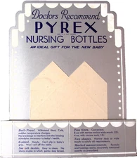 1940s Playtex Nursing Bottles Cardboard Store Counter Display UNUSED