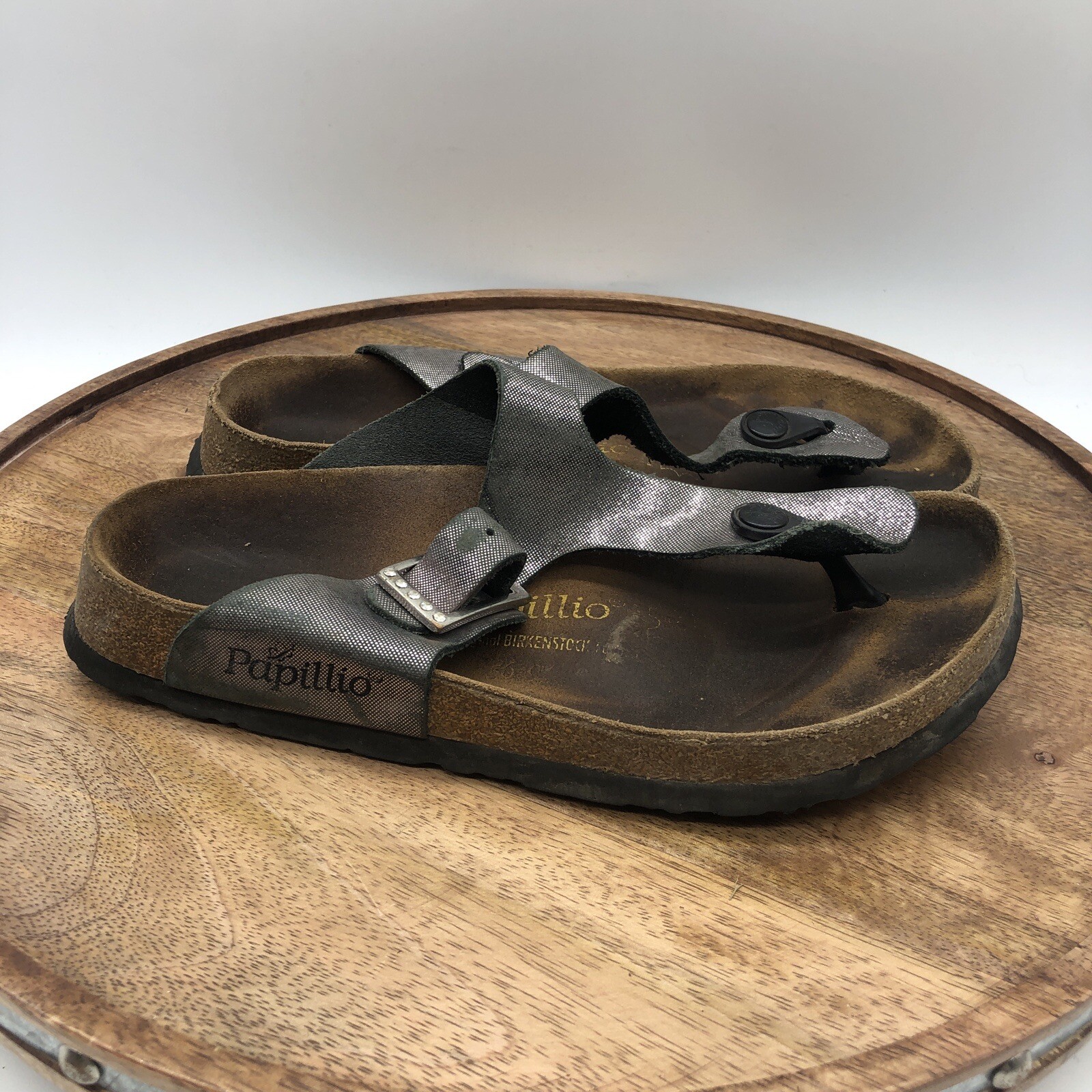 Birkenstock Papillio Gizeh Womens 37 US Cosmic Silver Glitter T