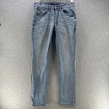 Tahari Mens Denim Jeans W30 L32 Slim Fit Blue Stretch Pantalones Casual 