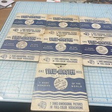 7 USED Mixed Vtg. Sawyer's View Master Reels. All Made in Portland, Oregon USA.