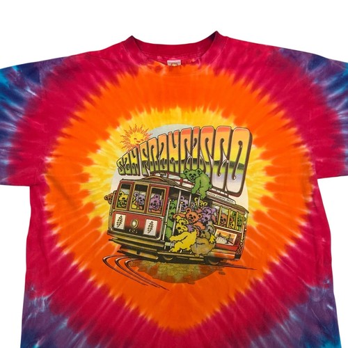 VTG 2002 Sundog Grateful Dead San Francisco Tie Dye Double Sided T-Shirt Large - Picture 2 of 11