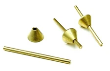 Brass Sprue Former Cone & Rod Mandrel for Jewelry Mold Making Wax Injection 3pc