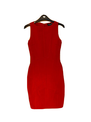 Lipsy London Size (XS) Red Bandage Bodycon Midi Dress Worn Once