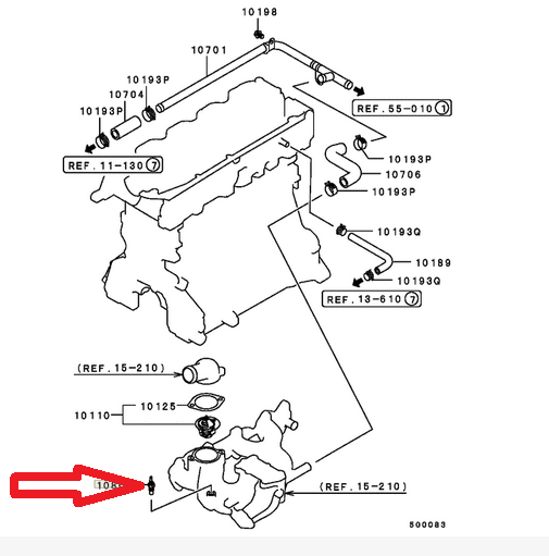 MC844972 Genuine Mitsubishi Gauge Unit Water Temp for sale