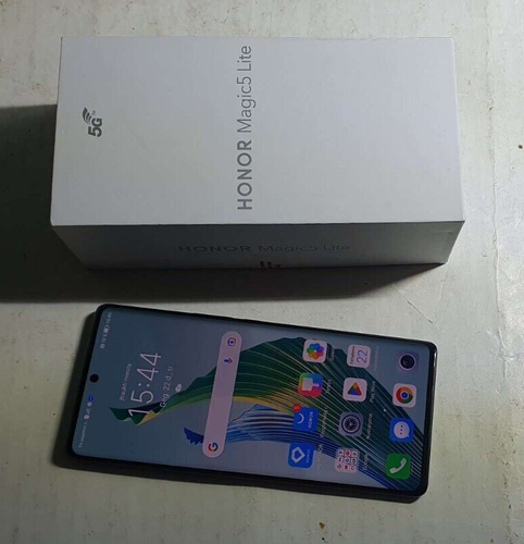 Honor Magic5 Lite 5G 128GB RMO-NX1 (Unlocked) Smartphone Black Demo Working