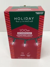 NEW Holiday 100 Count 21.9 FT Warm White Christmas String Lights Indoor/Outdoor