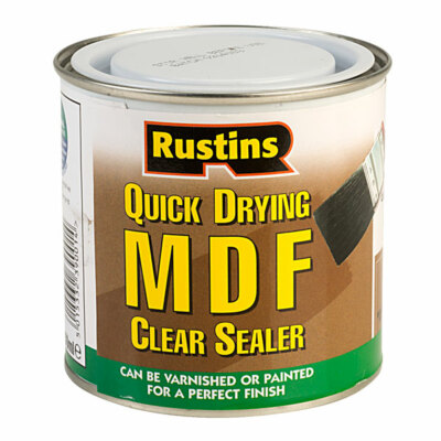 Rustins MDF Versiegelung Farbe oder Lack nach Gebrauch KLAR 250ML 500ML 1L