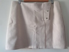 Tussah Skirt Womens Size 18 Suede Feel Stretch Side Zip Lined