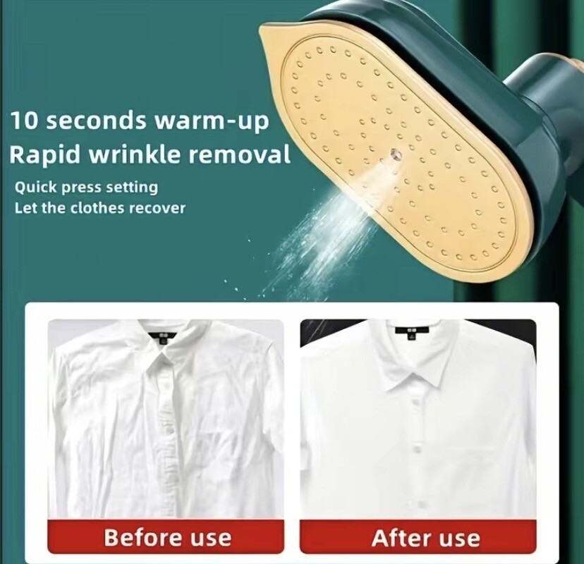 Mini fer à repasser de voyage ergonomique avec système de défroisseur à vapeur portable