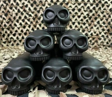 NEW HK Army (6 Pack) 150 Round Skull Paintball Pod - Black