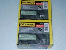 2 new 1lbs no warranty DECKMATE 3” #9 Green Star Drive Deck Screws screw 3 inch 