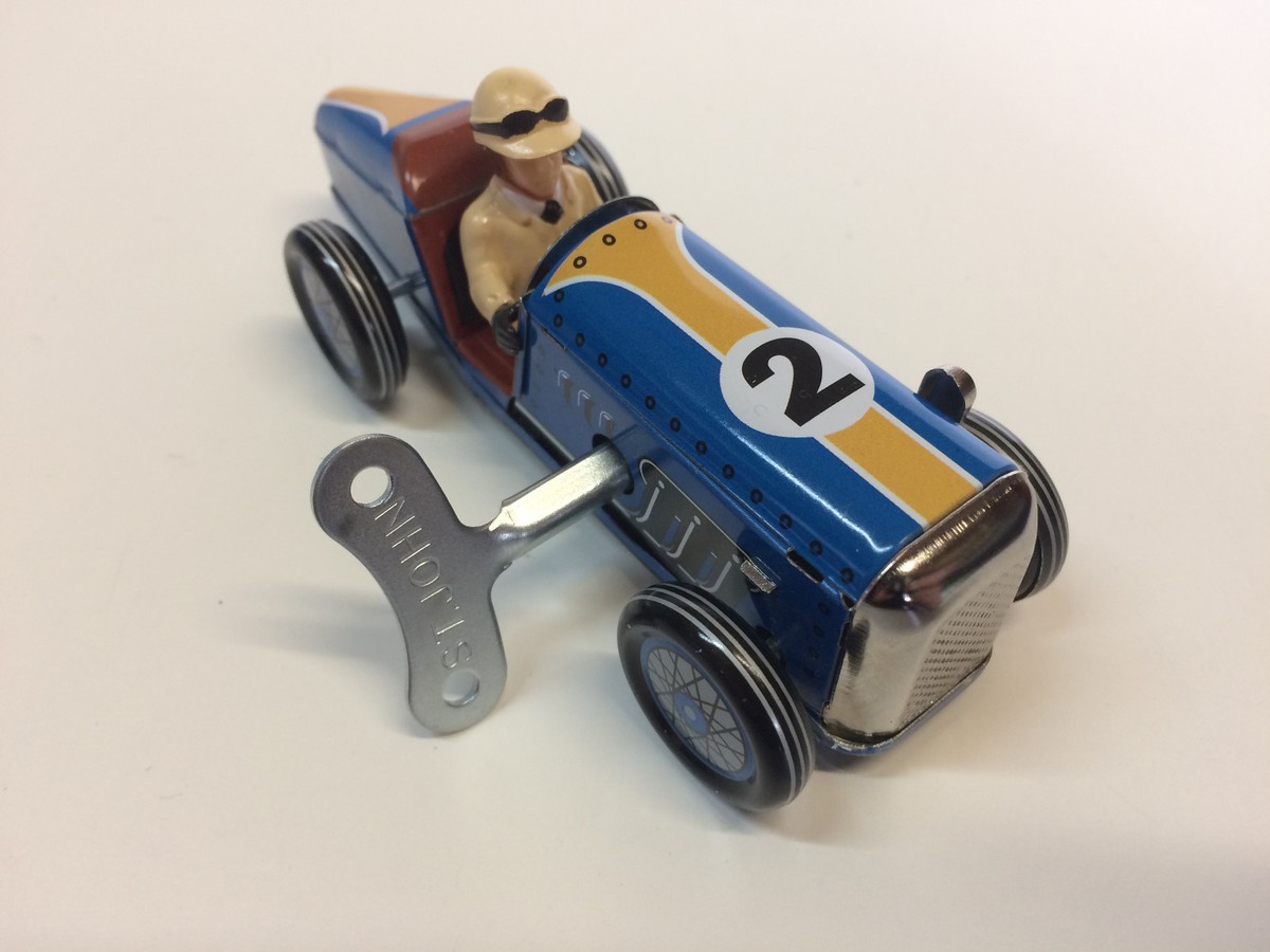 Jouet Ancien St.John Tin Toy – Speedway Race Car N°7 – Tôle – Collection (Occasion)