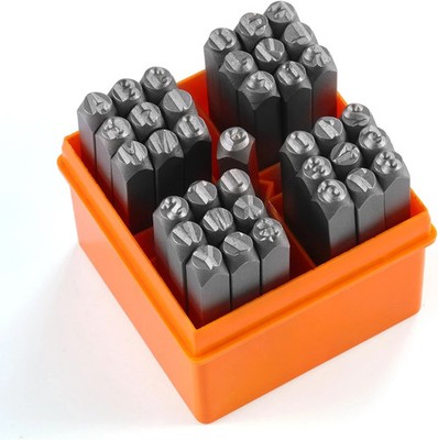 37 Pcs Number and Letter Stamp Set,1/8  (3Mm) (A-Z & 0-9 + Heart) Metal Letter S