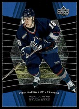 1999-00 Upper Deck Black Diamond #85 Steve Kariya Vancouver Canucks Rookie Card. rookie card picture
