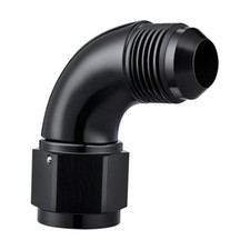 Female to Male Full Flow Swivel Coupler Union Fitting Adapter 10AN 90 Degree