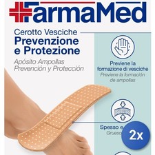 2X Foot Plasters Blister Prevention 10 Pieces Farmamed 05466 Made In Italy