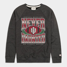 Indiana Hoosiers Football "Never Daunted" Crewneck Large from Homefield